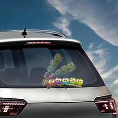 Easter Owl Wiper Decals - Fun Car Accessories