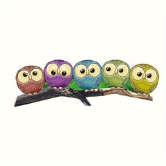 Easter Owl Wiper Decals - Fun Car Accessories