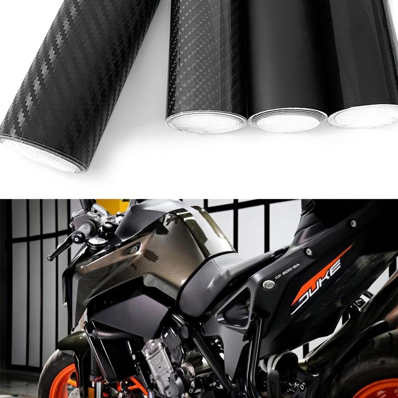 6D Carbon Fiber Motorcycle Film Matte Bright Plastic Car Sticker