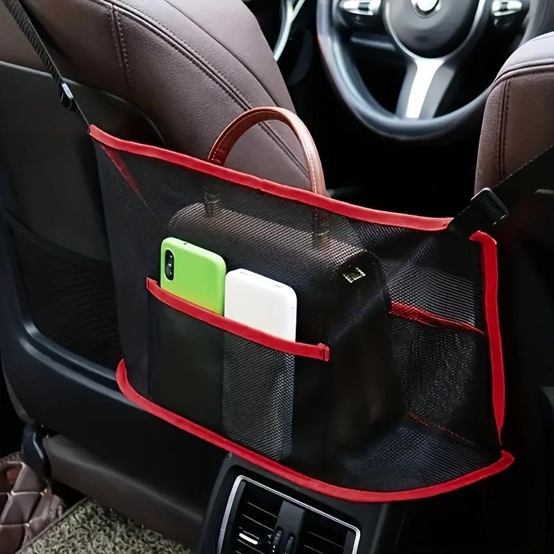 Car Seat Mesh Bag Pet Barrier Net Organizer