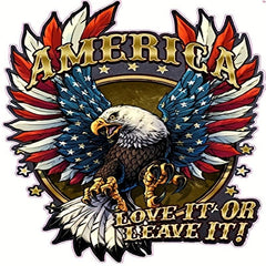 American Bald Eagle Decal Waterproof Patriotic American Flag Car Motorcycle