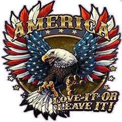 American Bald Eagle Decal Waterproof Patriotic American Flag Car Motorcycle