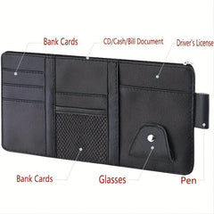 Car Sun Visor Storage Clip Sunshade Bag Car Decoration Cover