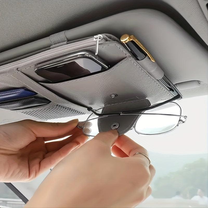 Car Sun Visor Storage Clip Sunshade Bag Car Decoration Cover
