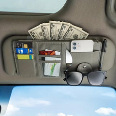 Car Sun Visor Storage Clip Sunshade Bag Car Decoration Cover