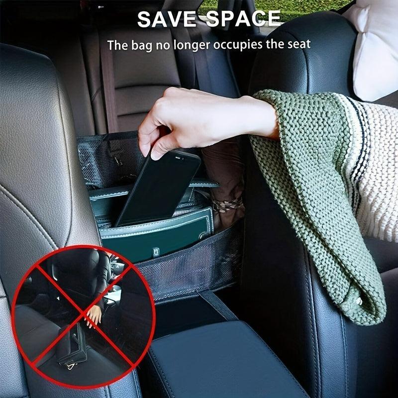 1pc High Capacity Car Seat Mesh Bag Organizer Storage Pet Net Rear Seat