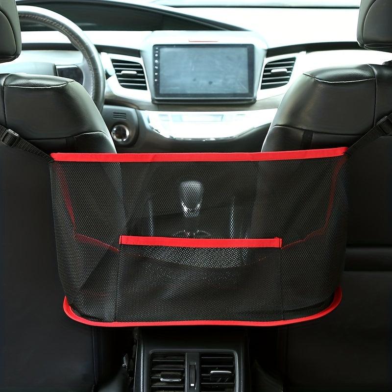 1pc High Capacity Car Seat Mesh Bag Organizer Storage Pet Net Rear Seat