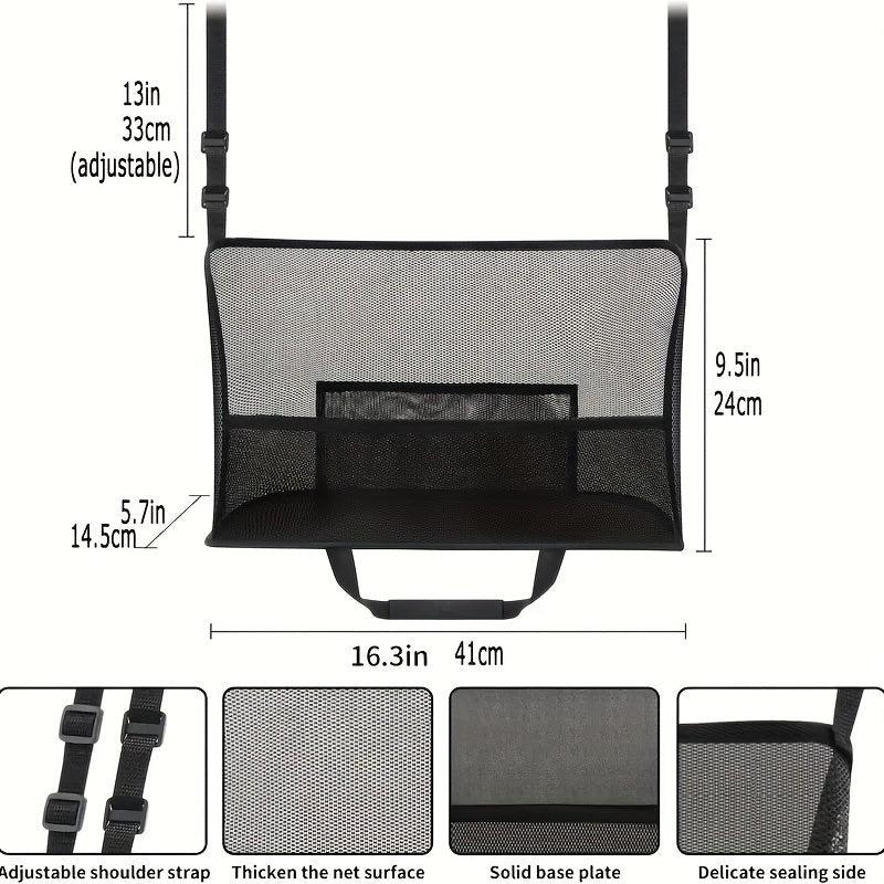 1pc High Capacity Car Seat Mesh Bag Organizer Storage Pet Net Rear Seat