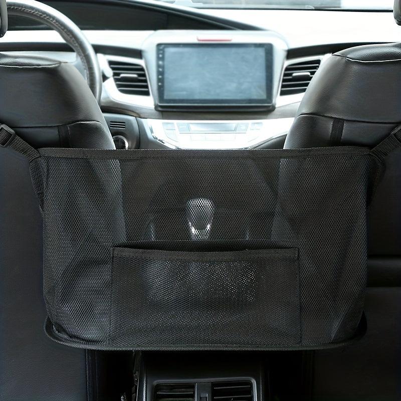 1pc High Capacity Car Seat Mesh Bag Organizer Storage Pet Net Rear Seat