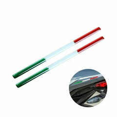 2pcs THIN Italy Flag Stickers - Italian Pride Decals