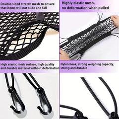3 Layer Car Mesh Organizer Between Seats Car Net Barrier For Backseat Dogs