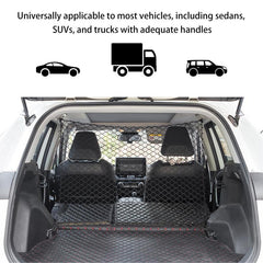 Car Dog Barrier Net With Hooks Durable Reusable Foldable Car Dog Fence Barrier