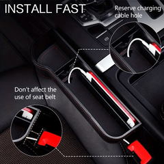 Car Seat Gaps Storage Box with Cup Holder