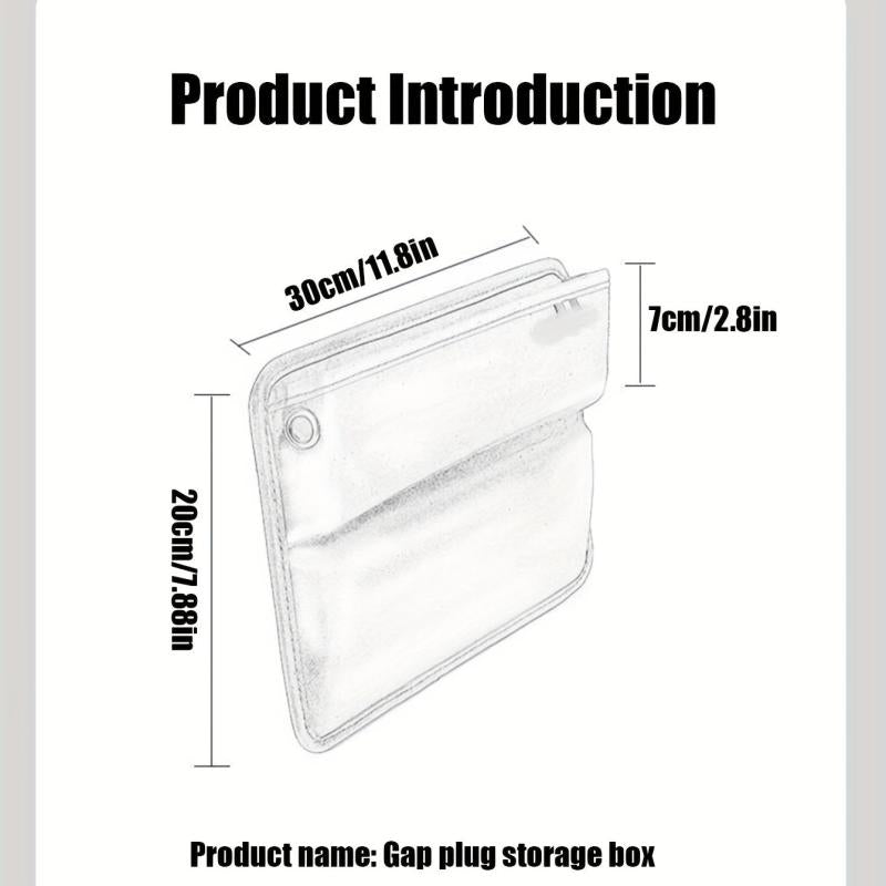 Car Seat Gaps Storage Box PU Leather Universal Car Storage Box