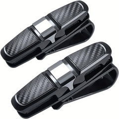 Carbon Fiber Car Glasses Clip Multifunctional Glasses Frame Car Clip