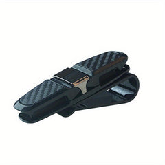 Carbon Fiber Car Glasses Clip Multifunctional Glasses Frame Car Clip
