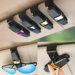 Carbon Fiber Car Glasses Clip Multifunctional Glasses Frame Car Clip