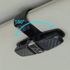 Carbon Fiber Car Glasses Clip Multifunctional Glasses Frame Car Clip