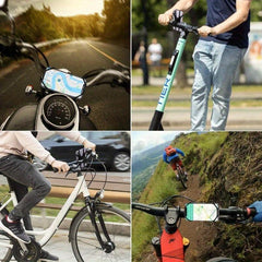 Silicone Bike Phone Holder for 10-16.5 cm Phones - 360 Rotation