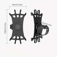 Silicone Bike Phone Holder for 10-16.5 cm Phones - 360 Rotation