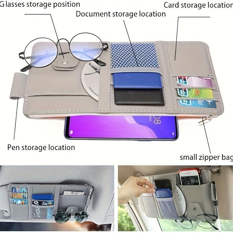 Car Sun Visor Organizer Pocket Organizers Document Holder