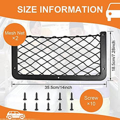 Car RV Storage Bag Net Frame Book Rear Cargo Mesh Elastic Mesh