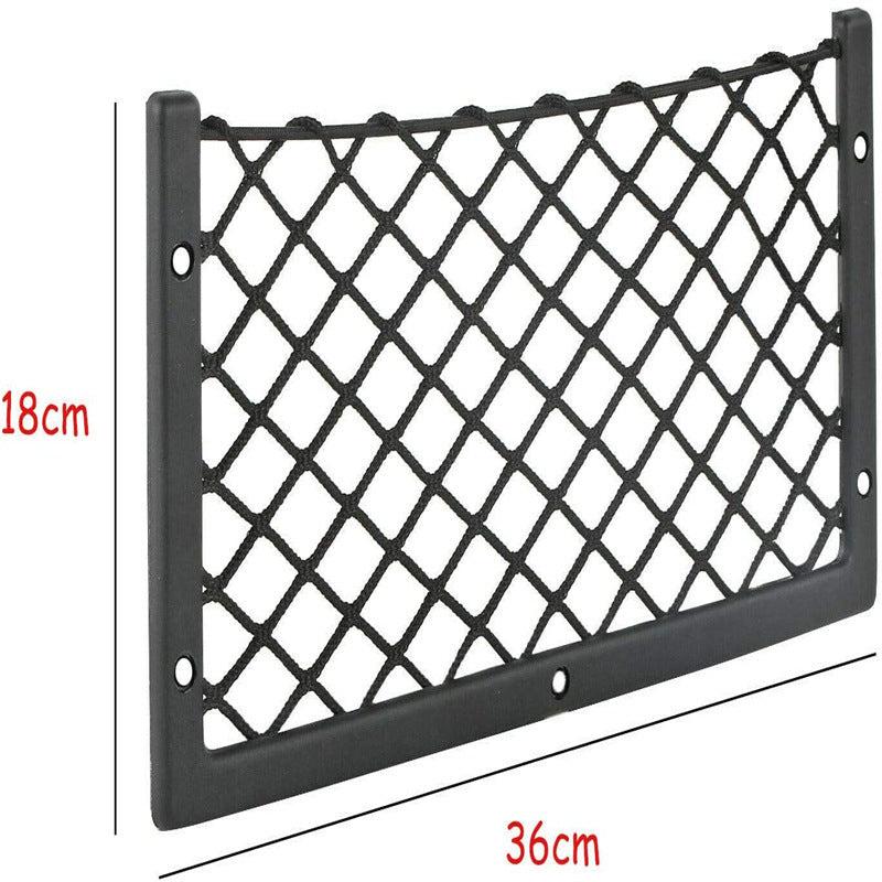 Car RV Storage Bag Net Frame Book Rear Cargo Mesh Elastic Mesh