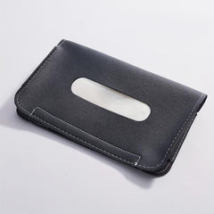 Car Visor Tissue Holder PU Leather Backseat Tissue Case