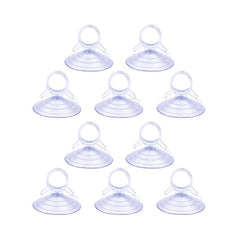 10pcs Clear Suction Cup Suckers Hook Car Sun Visor Rubber Suction Cups Clip