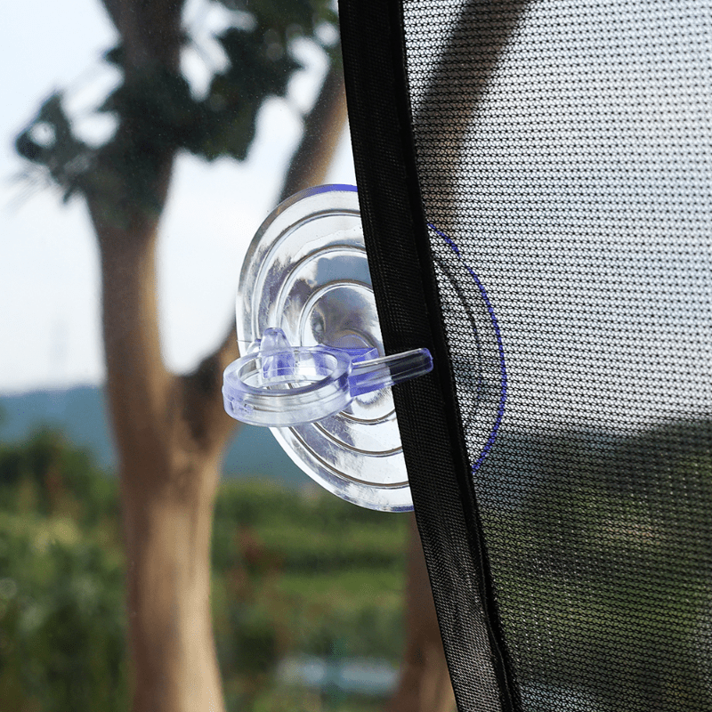 10pcs Clear Suction Cup Suckers Hook Car Sun Visor Rubber Suction Cups Clip