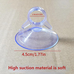 10pcs Clear Suction Cup Suckers Hook Car Sun Visor Rubber Suction Cups Clip