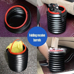 4L Car Trash Can Portable Storage Box Outdoor Fishing Bucket