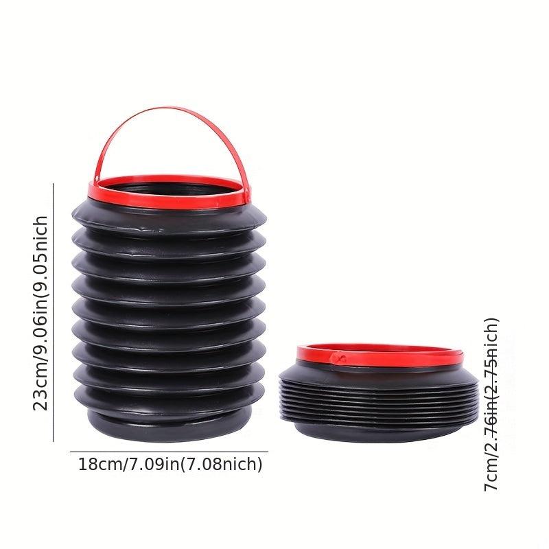 4L Car Trash Can Portable Storage Box Outdoor Fishing Bucket