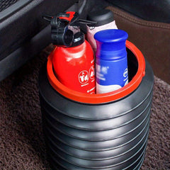 4L Car Trash Can Portable Storage Box Outdoor Fishing Bucket