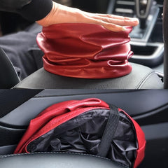 Car Garbage Bag Holder Hanging Storage Bag Waterproof Trash Can