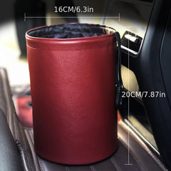 Car Garbage Bag Holder Hanging Storage Bag Waterproof Trash Can