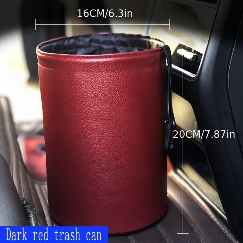 Car Garbage Bag Holder Hanging Storage Bag Waterproof Trash Can