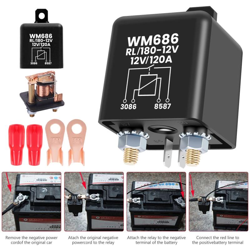 12V 120A High Current Starter Relay Car Accessories