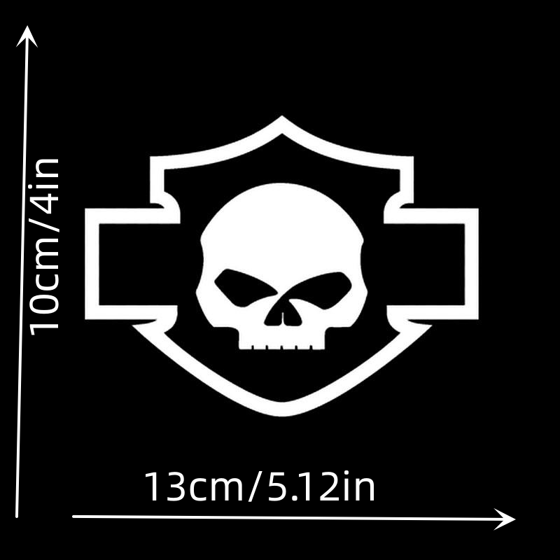 Skull Car Sticker Vinyl Bomb Motorcycle Scary Funny Stylish Auto