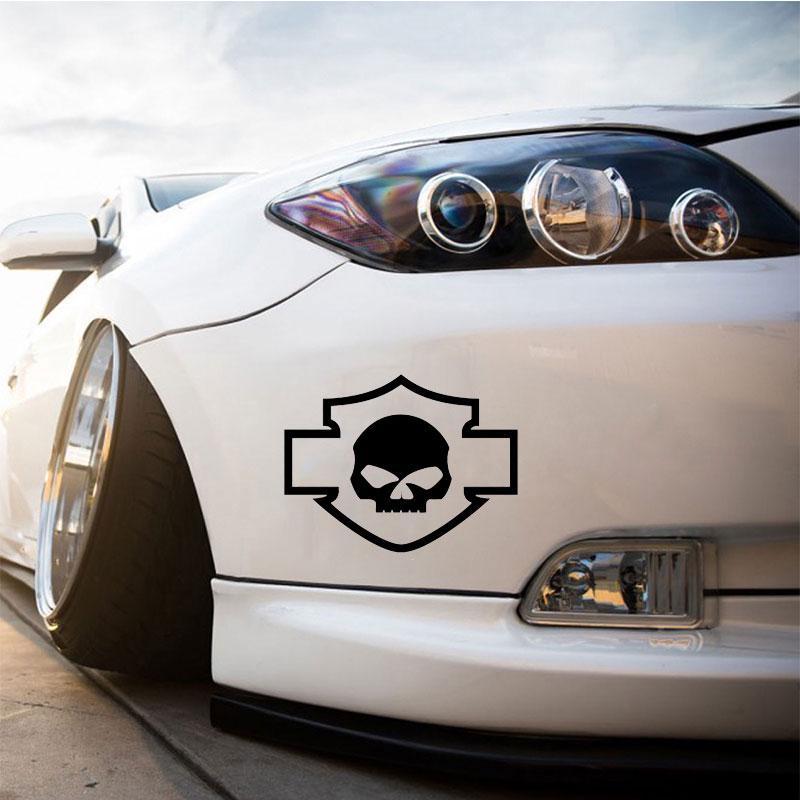 Skull Car Sticker Vinyl Bomb Motorcycle Scary Funny Stylish Auto