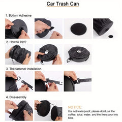 Mini Auto Car Vehicle Trash Rubbish Can Garbage Dust Case Holder Box Bin