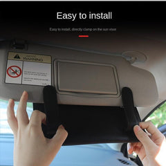 Car Tissue Storage Box Holder PU Leather Paper Container Organizer