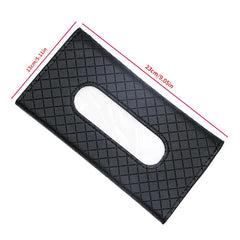 Car Tissue Storage Box Holder PU Leather Paper Container Organizer