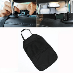 2pcs Car Anti Kick Mat Pad Seat Cover Storage Bags - Protect Kids Seat Bac