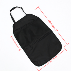 2pcs Car Anti Kick Mat Pad Seat Cover Storage Bags - Protect Kids Seat Bac