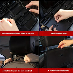 Car Headrest Seat Back Organizer Cup Holder Food Tray Universal