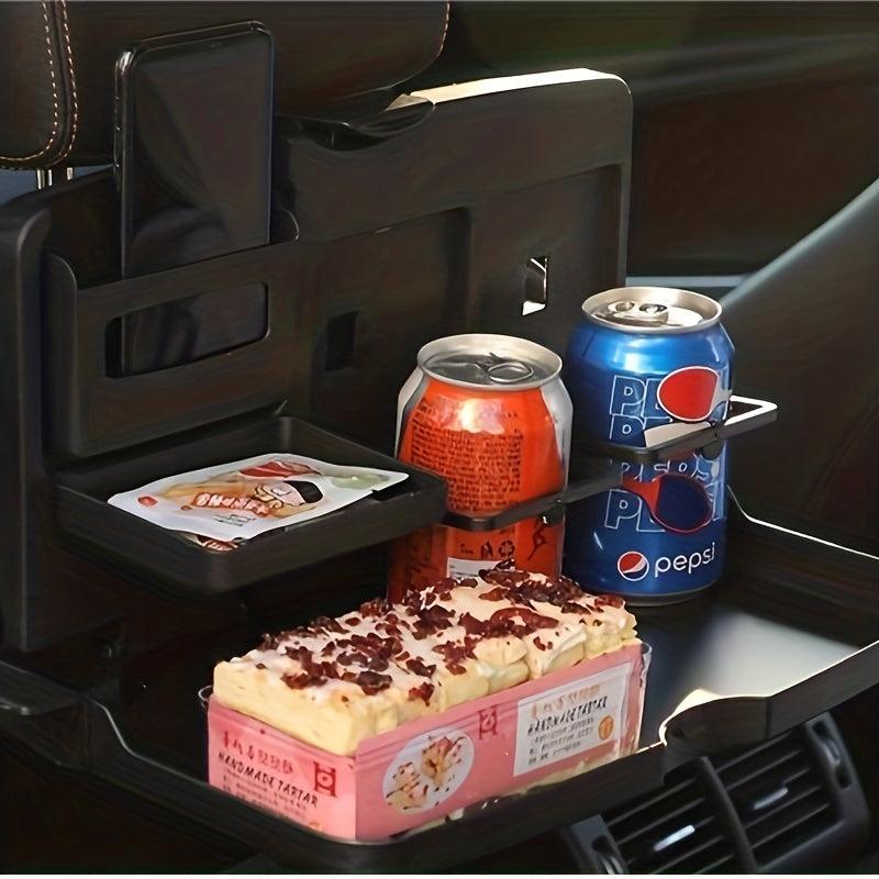 Car Headrest Seat Back Organizer Cup Holder Food Tray Universal
