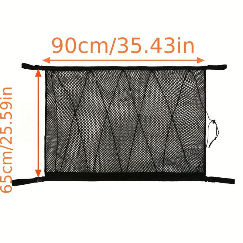 Car Roof Storage Net Double Layer Mesh Cargo Net Pocket SUV Accessories