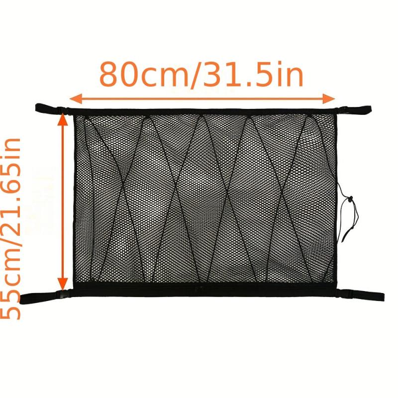 Car Roof Storage Net Double Layer Mesh Cargo Net Pocket SUV Accessories