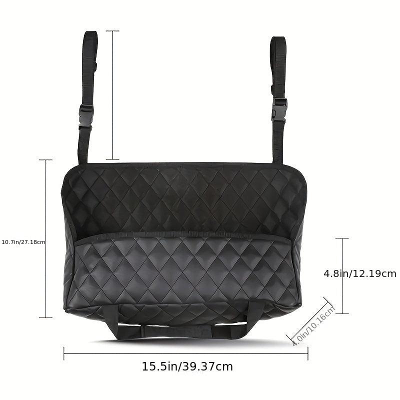 Car Seat Gap Filler PU Leather Storage Bag Organizer